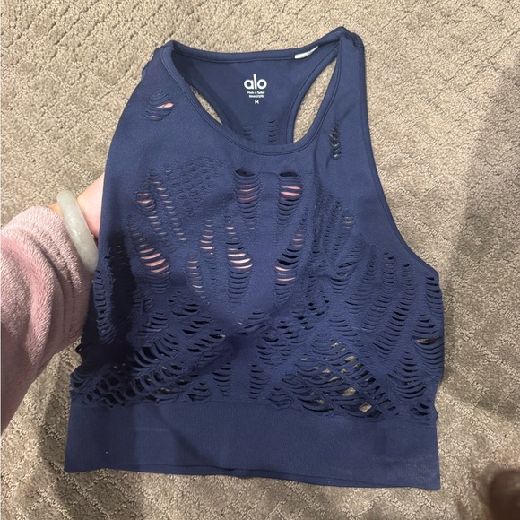 ALO Yoga Navy Tank Top - Picture 3 of 4